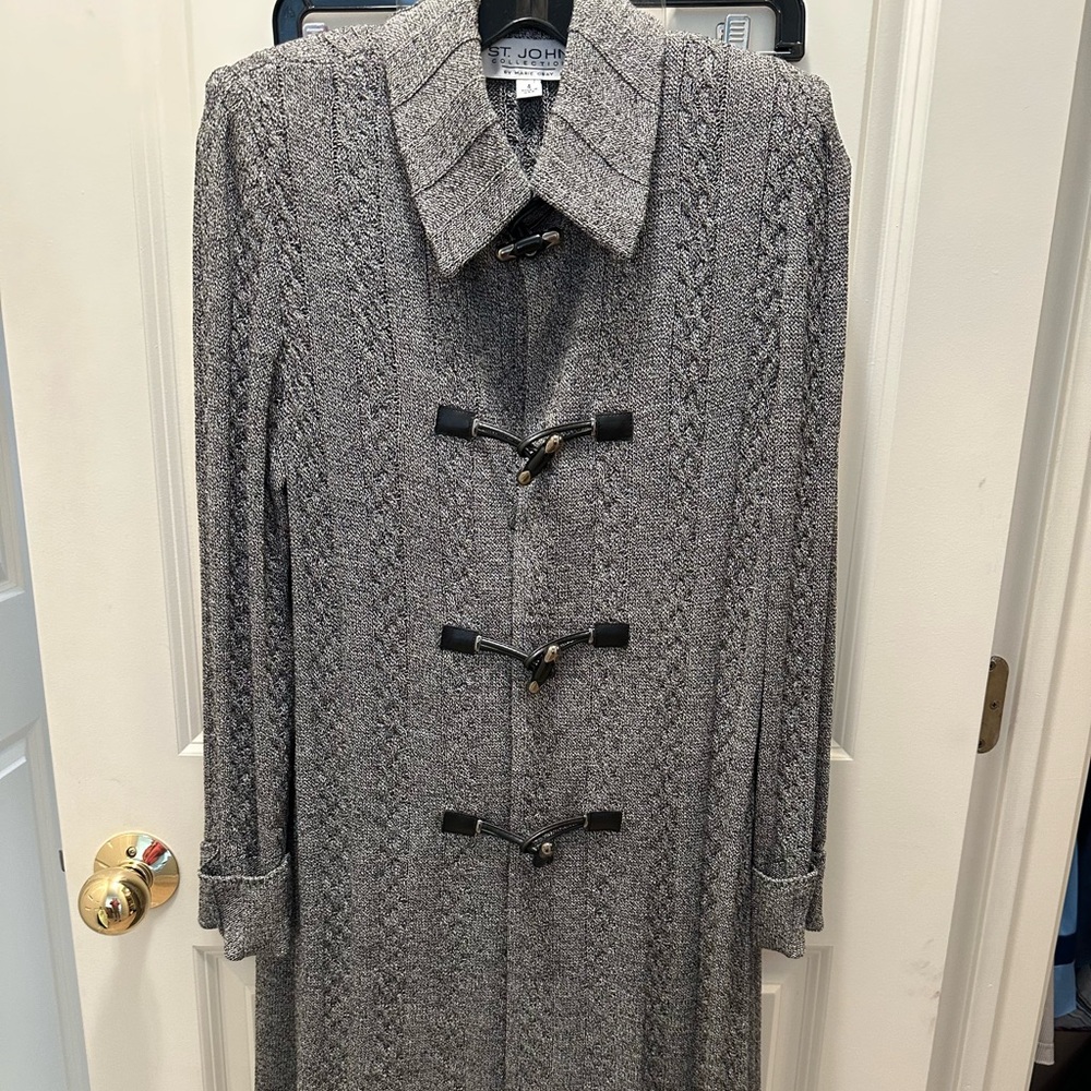 St. John Collection Charcoal Knit Set